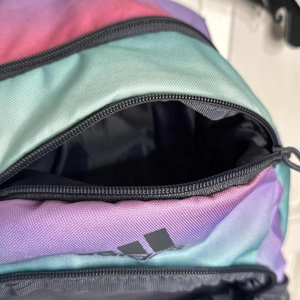 Adidas Tie Dye Pastels Iconic 3 Stripe Laptop Backpack - Picture 4 of 16